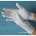 13G White Nylon Knitted PU Coated Gloves ZMR790